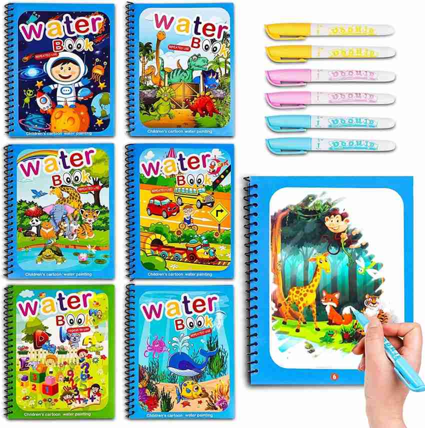 Trishas crn water coloring books drawing magic water coloring for kidspack of theme scrapbook kit price in india