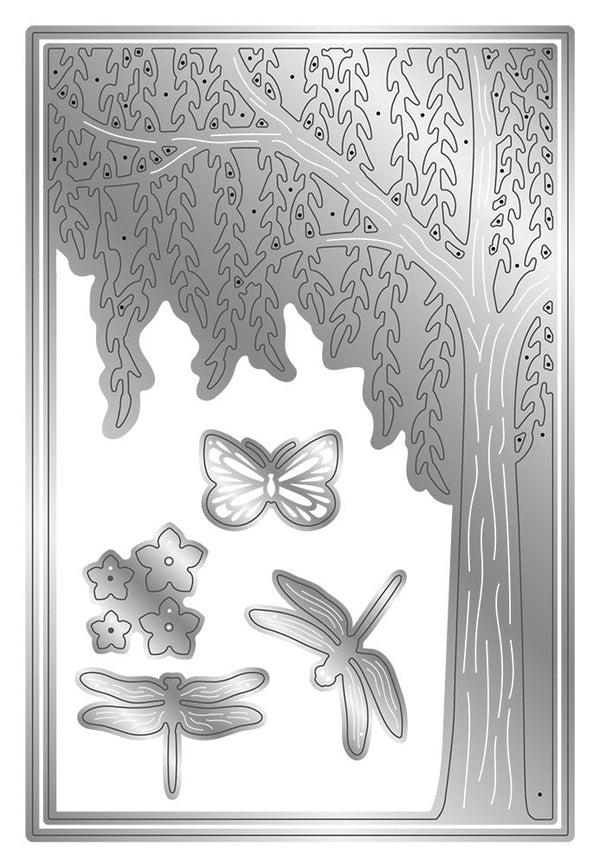Sara signature dancing dragonfly die and stencil