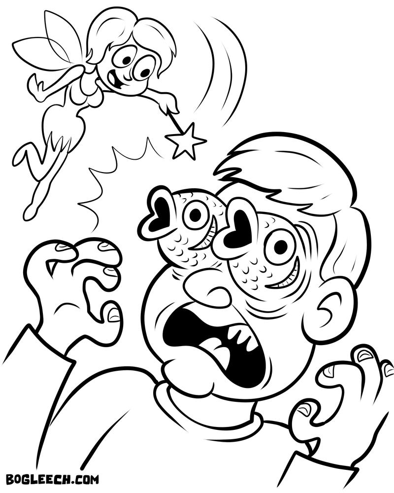 Nightmare fuel coloring page by scythemantis on