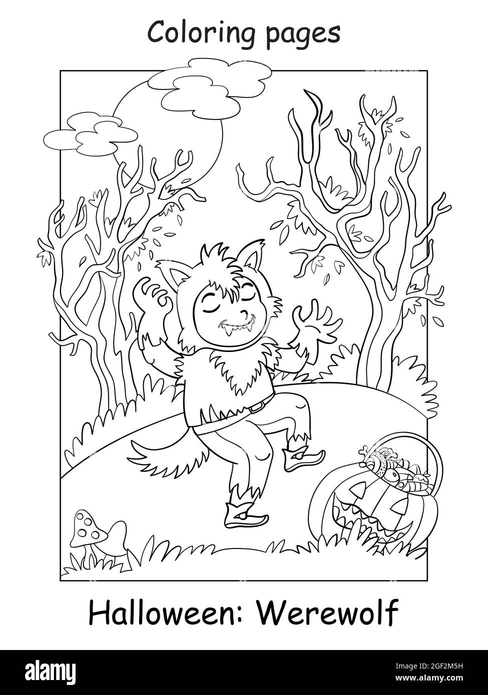 Werewolf cut out stock images pictures