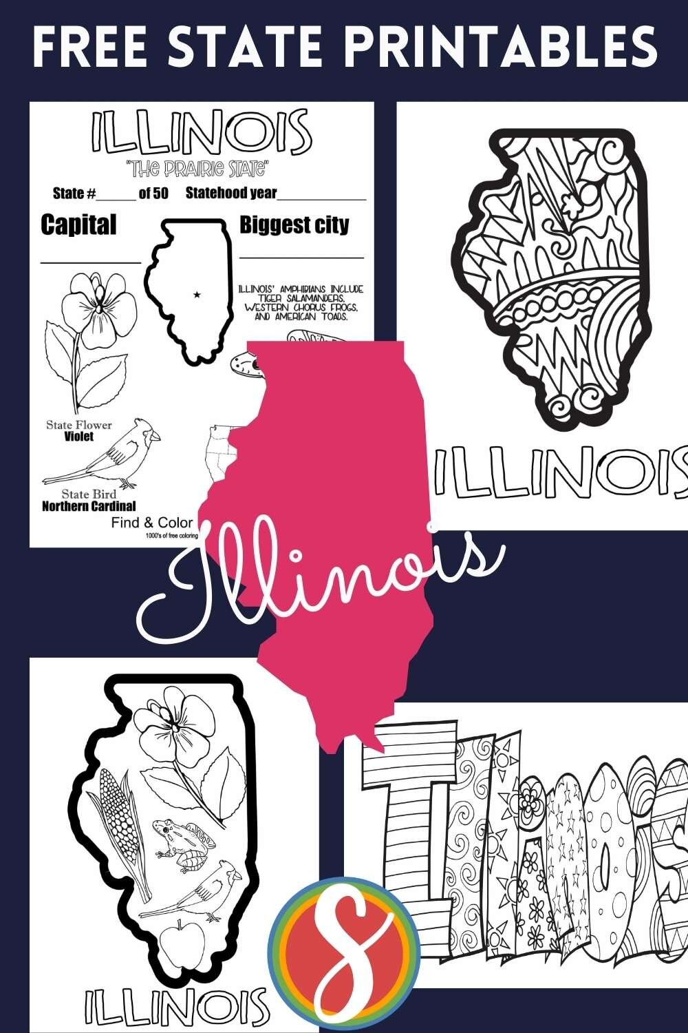 United states coloring pages â stevie doodles