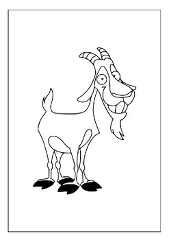 Discover the fascinating world of goats with these coloring pages collection