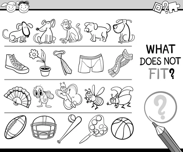 Square shape educational task for kids coloring book stock vector by izakowski