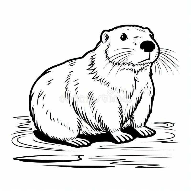 Beaver coloring page stock illustrations â beaver coloring page stock illustrations vectors clipart