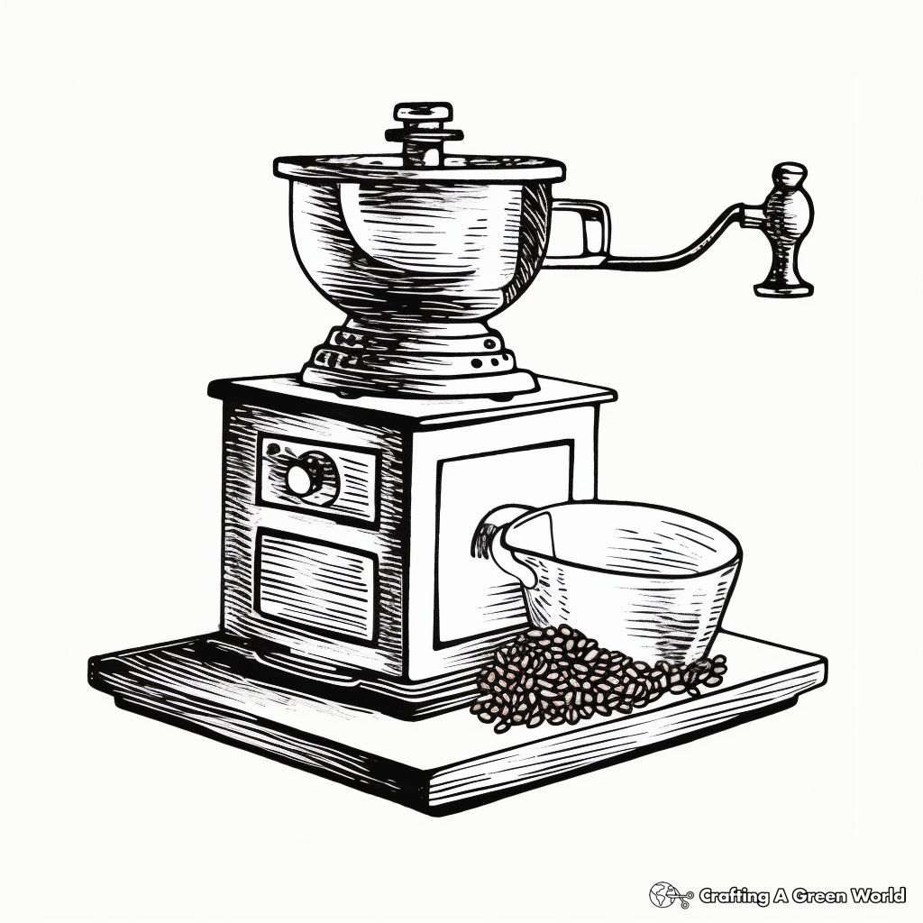 Coffee coloring pages