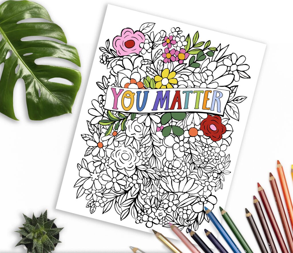 Free coloring pages to encourage you