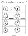 What number es next coloring page