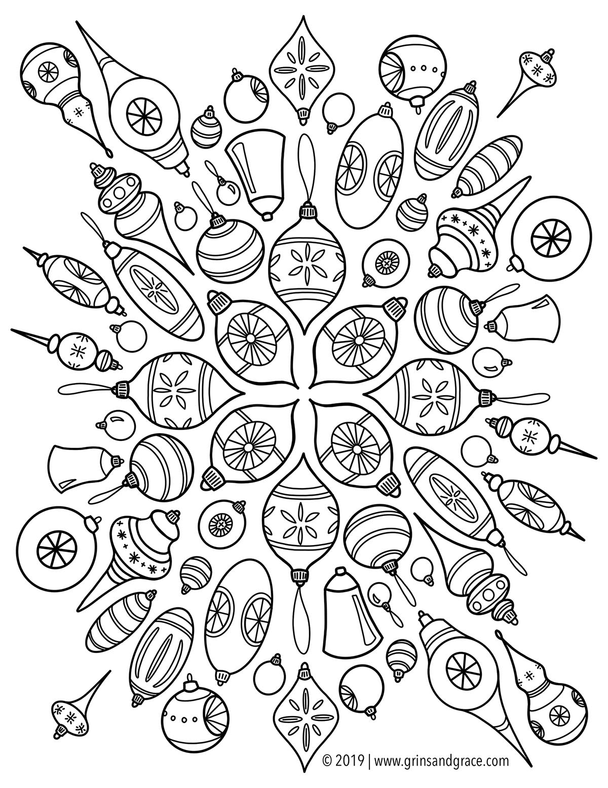 December coloring pages that are perfect for winter break â grins grace