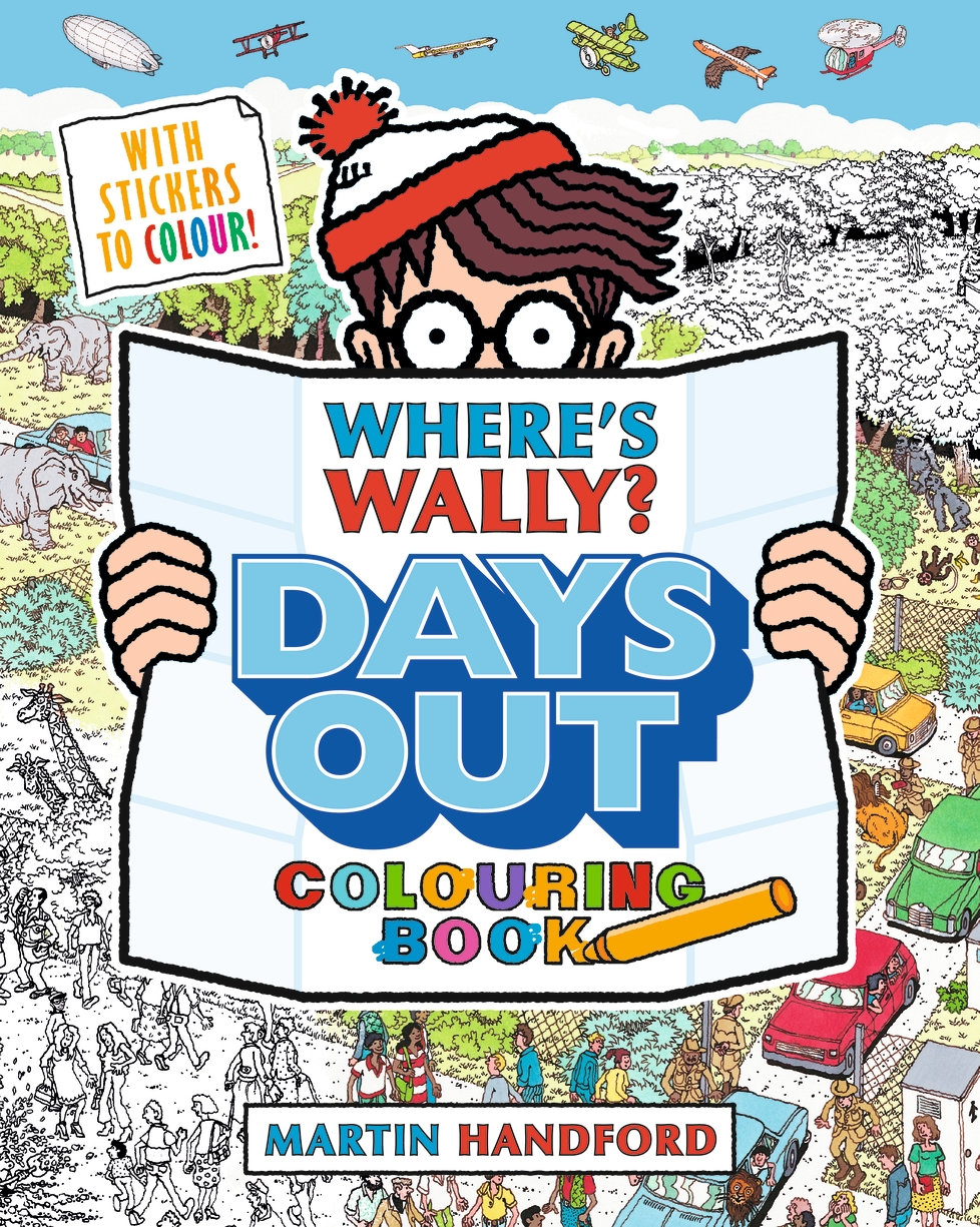 Wheres wally days out colouring book walker books stralia