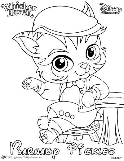 Barnaby pickles coloring page from whisker haven by skgaleana on