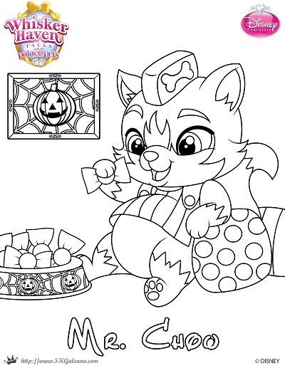 Halloween coloring page of mr chow whisker haven by skgaleana on