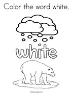 White coloring pages