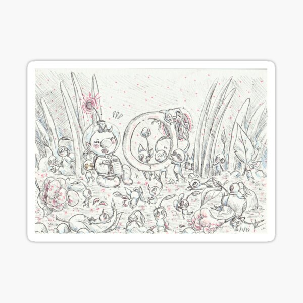White pikmin stickers for sale