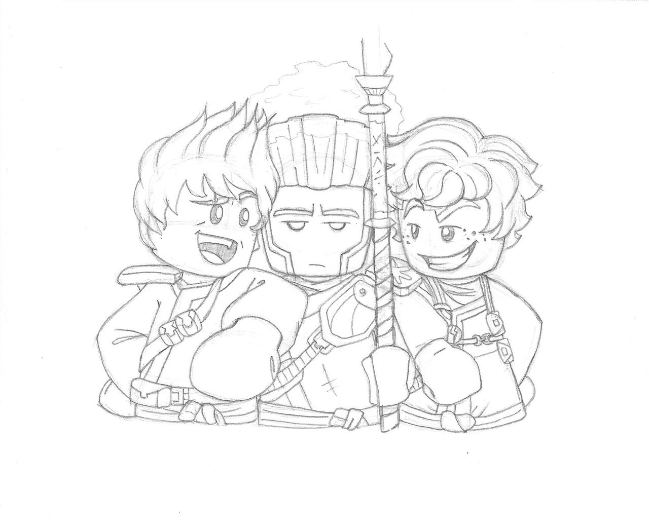 Ninjago mk redraw wip by mislamicpearl on