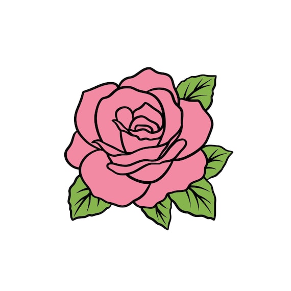 Rose svg flower svg rose flower svg red rose svg rose clipart svg flower vectors popular cut files cricut silhouette