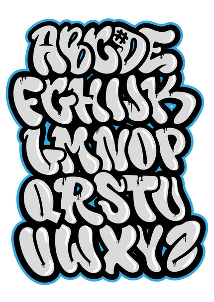 Graffiti letters free stock vectors
