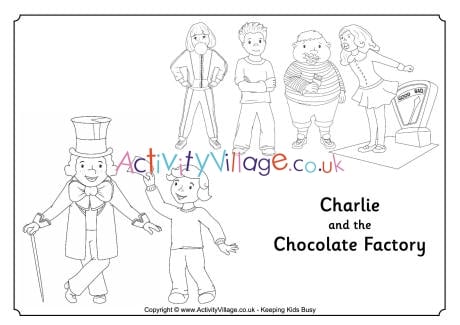 Charlie and the cholate factory louring page