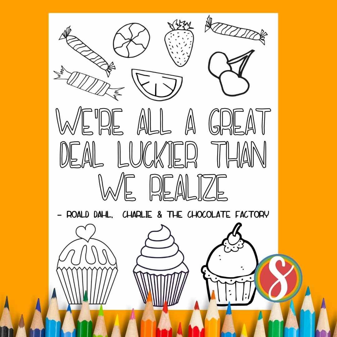 Charlie the chocolate factory coloring pages â stevie doodles