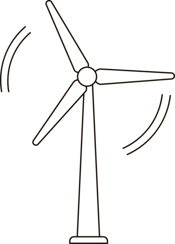 Wind turbine coloring page free printable coloring pages