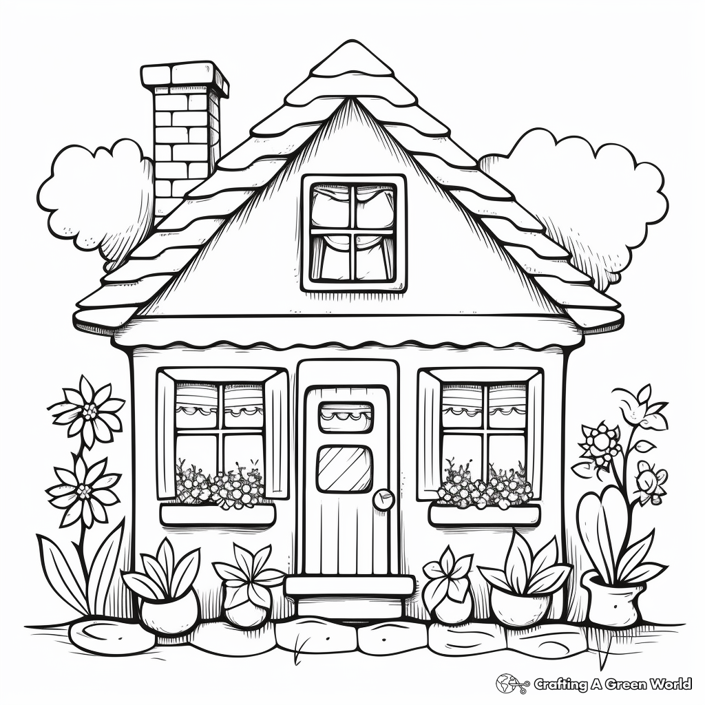 Window coloring pages
