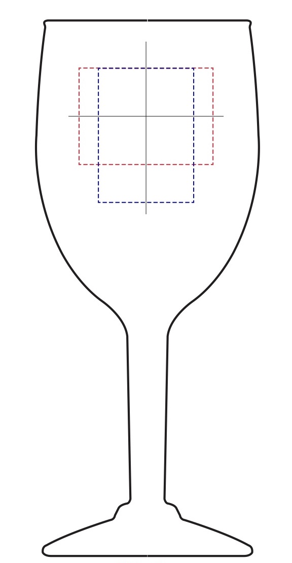 Oz custom heavy duty plastic wine glass