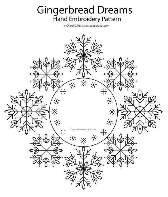 Embroider a very merry christmas with one of these free patterns snowflake embroidery embroidery patterns hand embroidery patterns