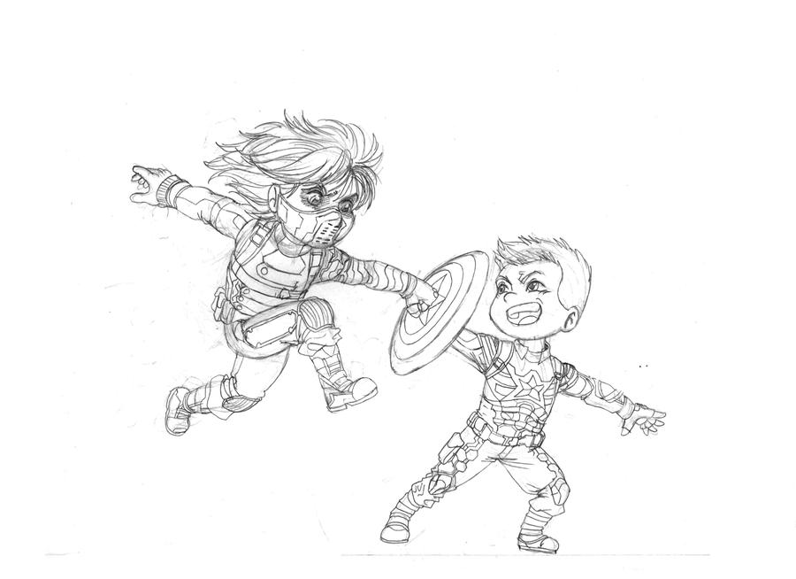 Captain america the winter soldier by jeansinclairarts on