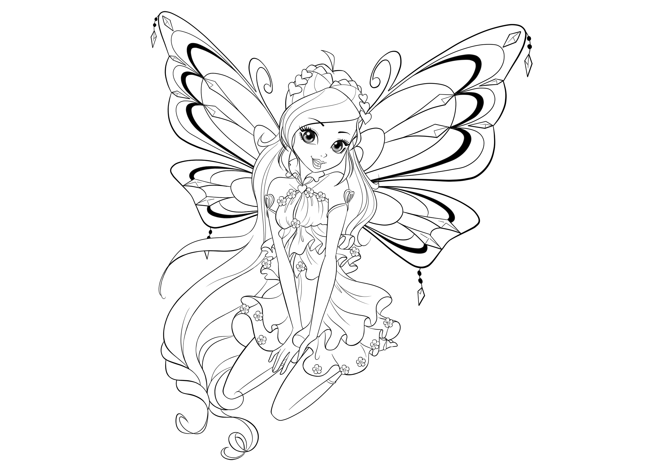 Winx club season enchantix coloring pages