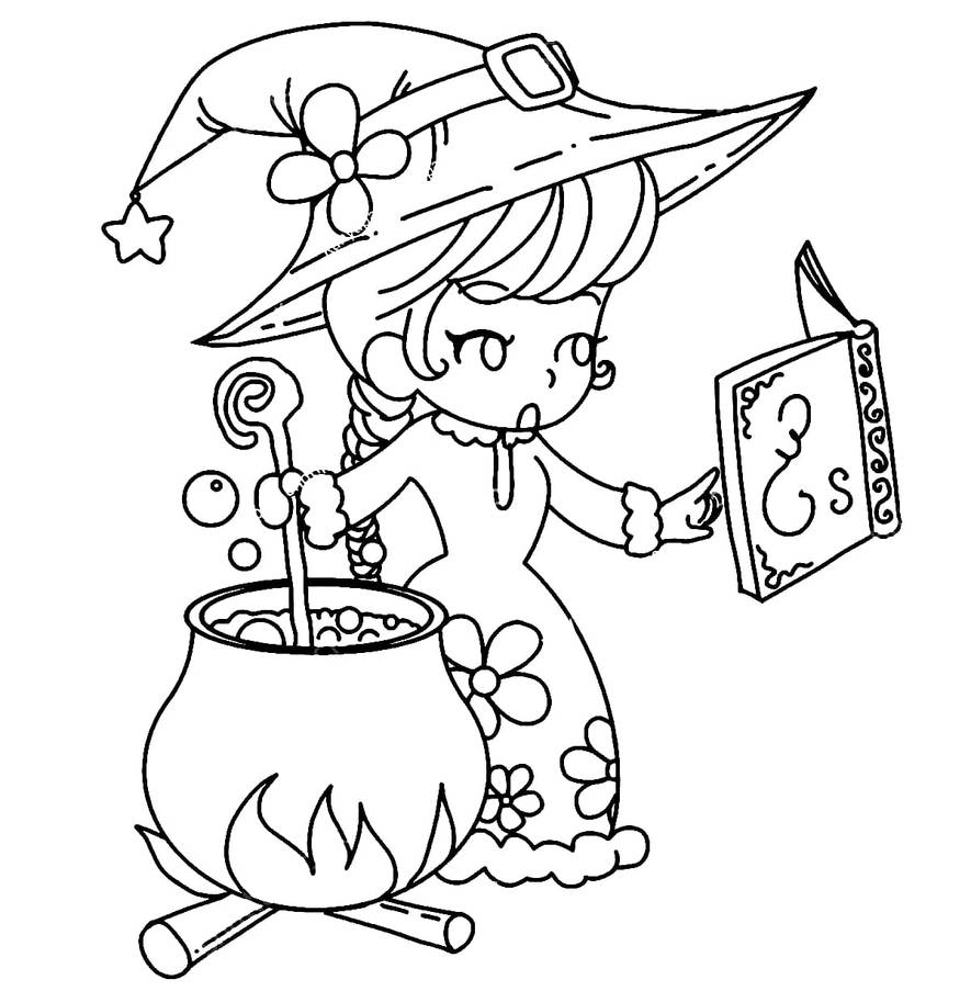 Witches coloring pages by coloringpageswk on