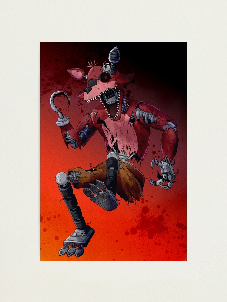 Withered foxy five nights at freddys photographic print for sale by teramerchshop