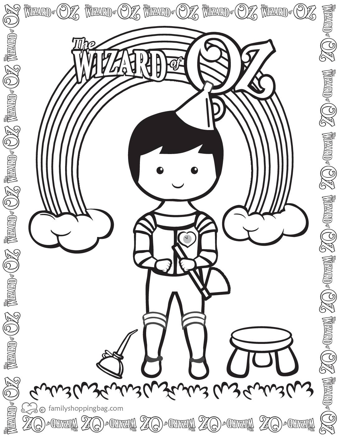 Coloring page wizard of oz