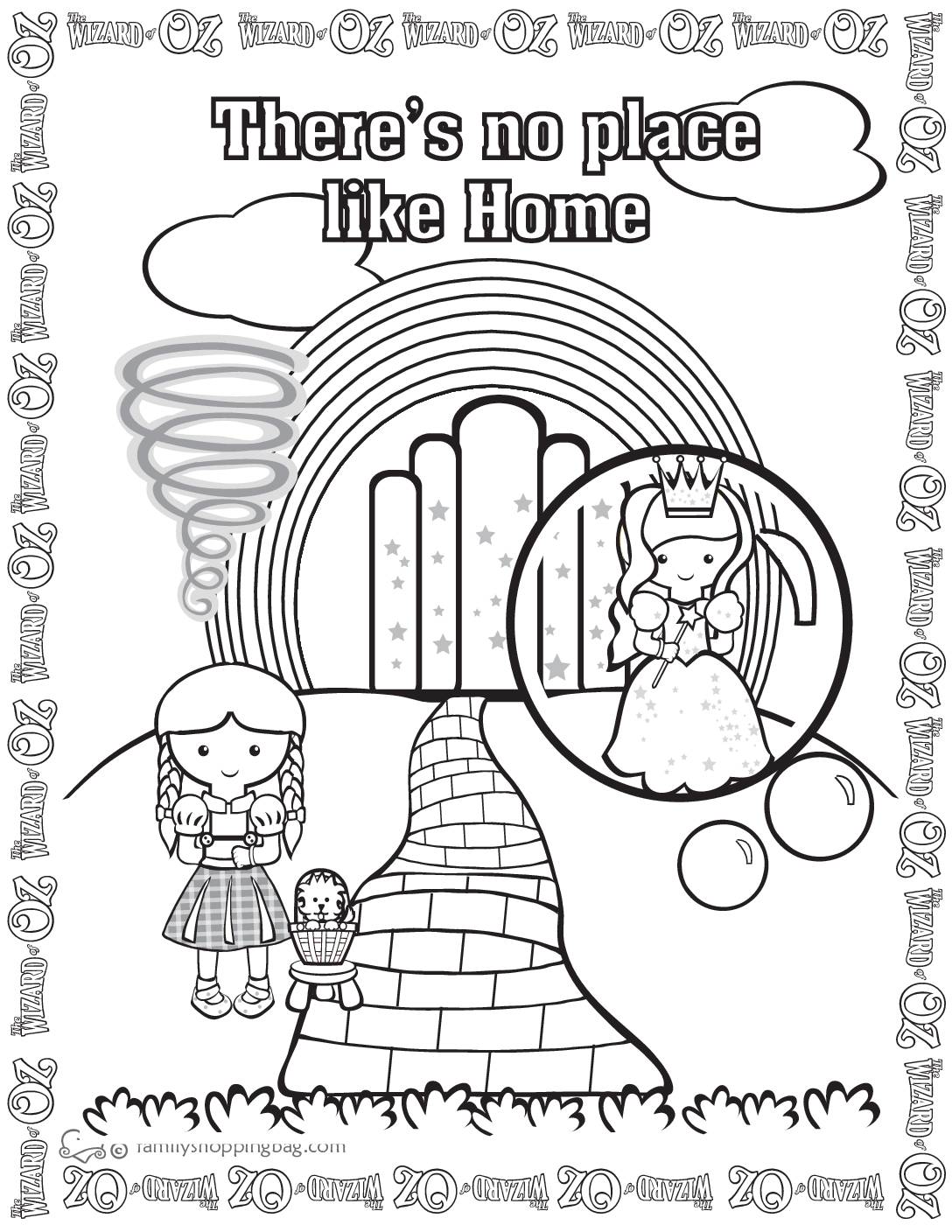 Coloring page wizard of oz