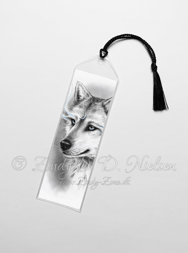 Moon spirit wolf bookmark