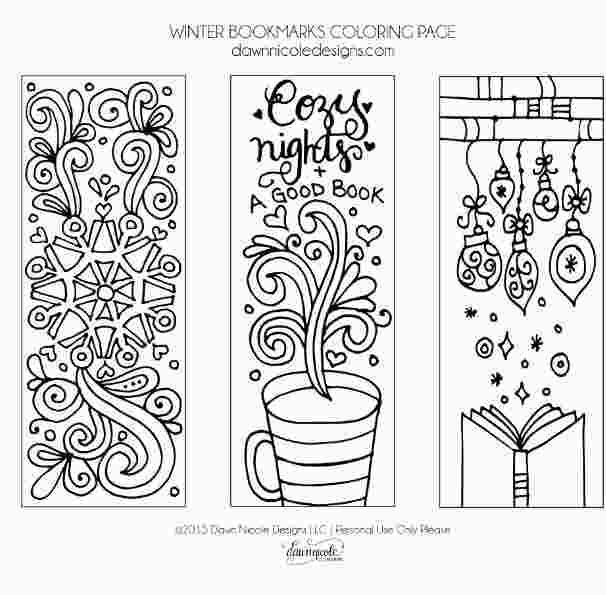 Winter coloring bookmarks coloring bookmarks coloring bookmarks free coloring pages