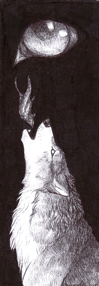 Wolf bookmark free printable papercraft templates