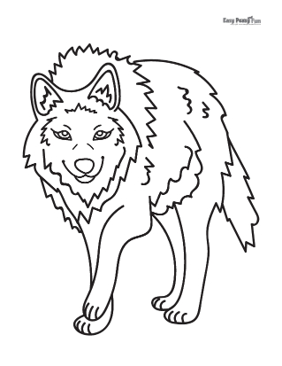 Wolf coloring pages â printable sheets