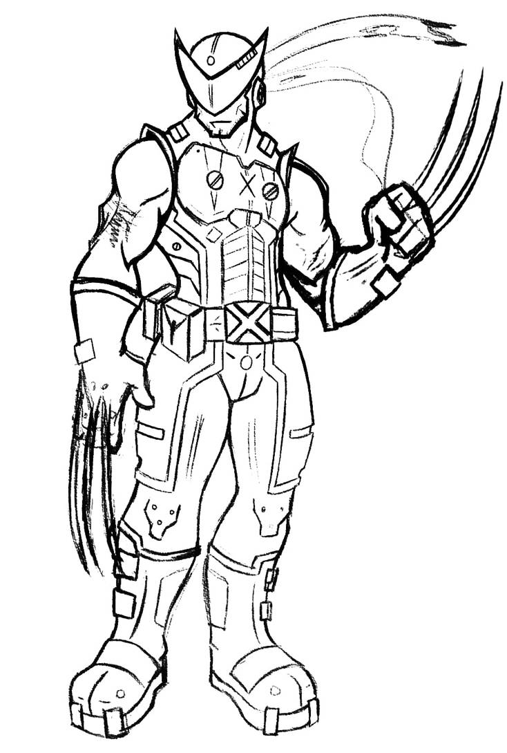 Wolverine coloring pages by coloringpageswk on