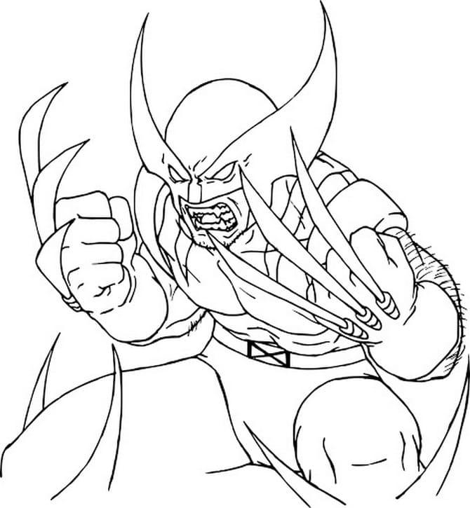 Wolverine coloring pages by coloringpageswk on