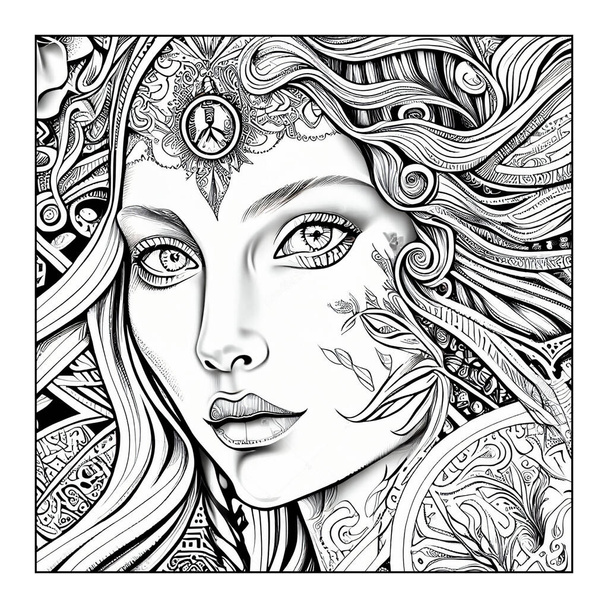 Woman face coloring pages free stock photos images and pictures of woman face coloring pages