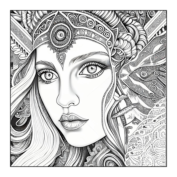 Woman face coloring pages free stock photos images and pictures of woman face coloring pages