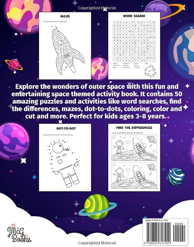The ultimate space activity book for kids word searches dot