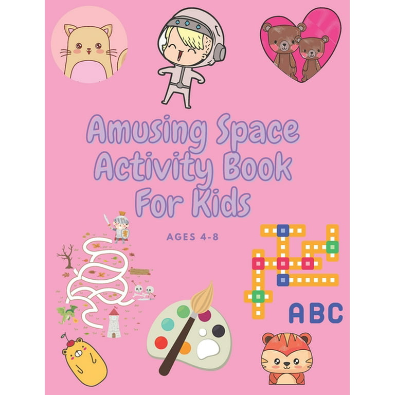 Amusing space activity book for kids ages