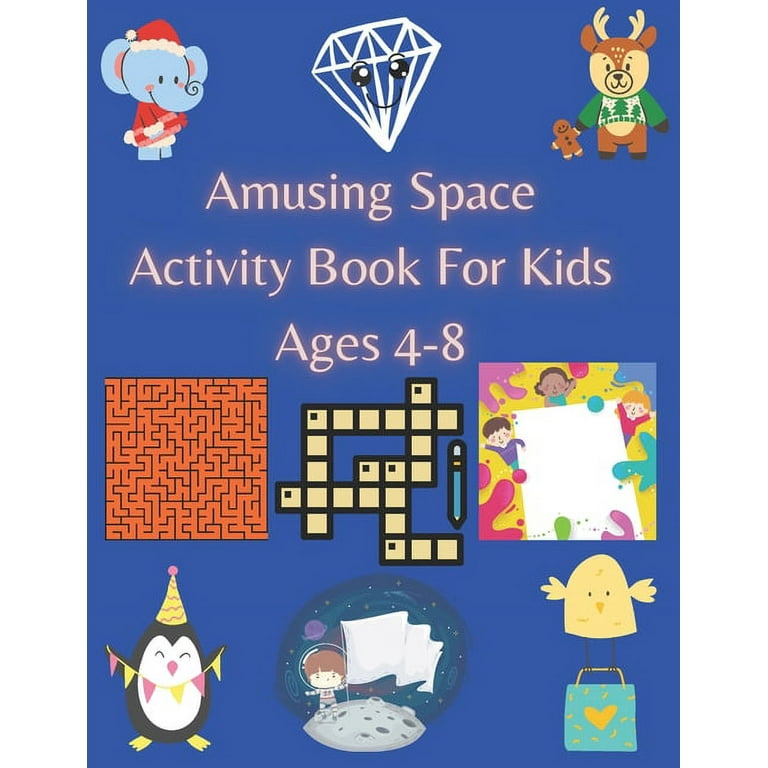 Amusing space activity book for kids ages