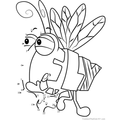 Bee from wordworld dot to dot printable worksheet