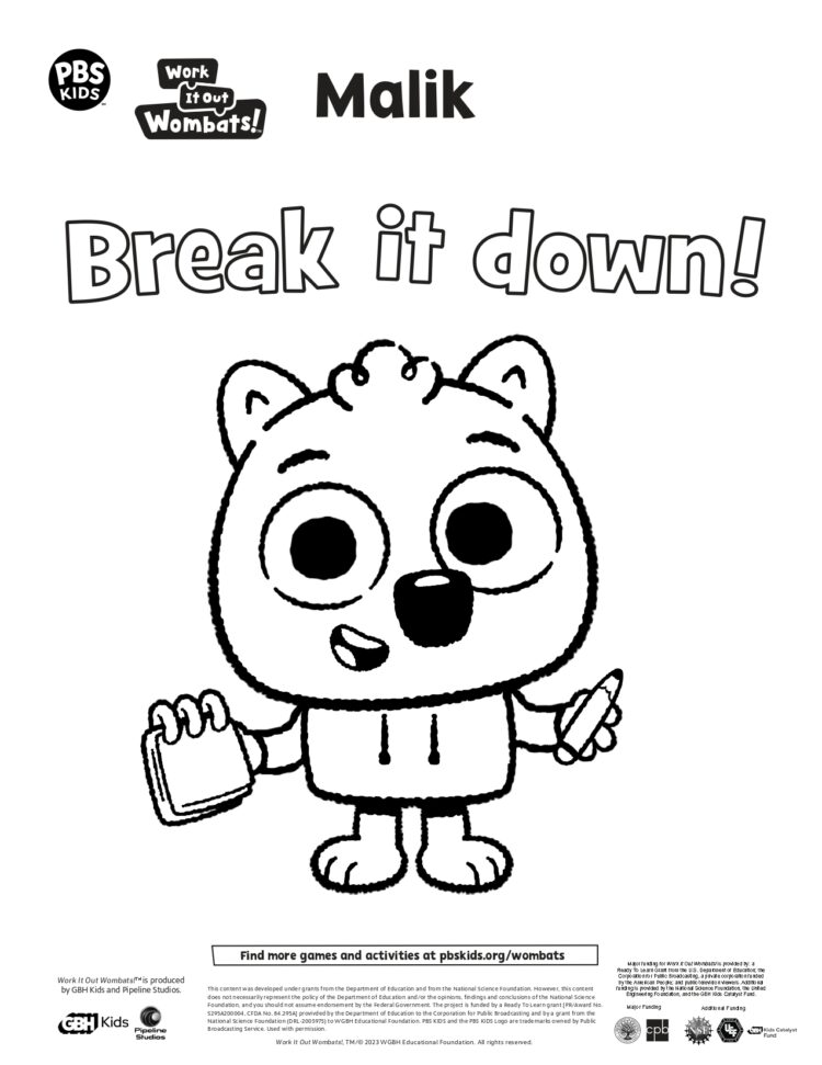 Malik coloring page kids coloring pages kids for parents