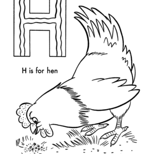 Letter h coloring pages printable for free download