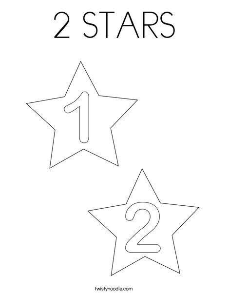 Stars coloring page