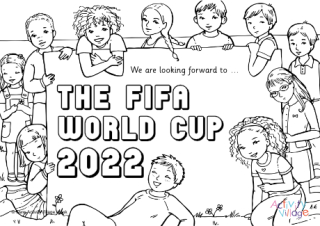 World cup louring pages