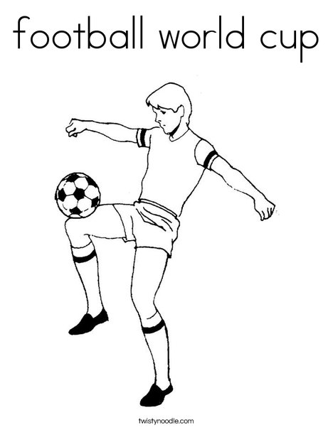 Football world cup coloring page