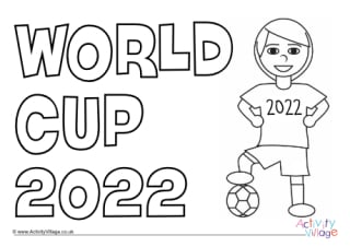 World cup louring pages
